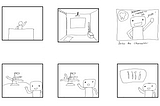 This is a picture that showcases a rough storyboard for my pilot video