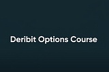 We are super excited to launch our new Cryptocurrency options course.