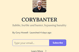 The Corybantic Blog has moved!