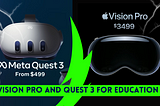 Apple Vision Pro and Meta Quest 3 for Educational Contexts