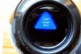 Magic 8-ball toy showing the answer “Don’t count on it.”