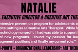 New Yorkers in Behavioral Health — Natalie: Associate Executive Director with a non-profit…