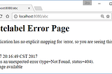 Spring boot White Lebel Error