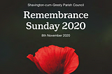 Remembrance in Shavington 2020