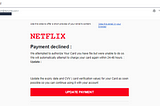 Getting a SCAM email from ‘Netflix’!