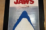 Jaws and the crocheted shark.