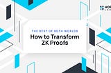The Best of Both Worlds: How to Transform ZK Proofs