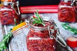 Rosemary Rhubarb Chia Jam