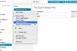 Tableau Context Filters In Action
