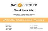 My Journey to AWS Solutions Architect Professional(SAP)!