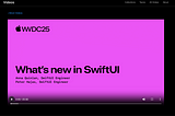 What’s new with SwiftUI 26