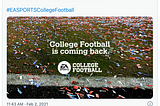 The Return of NCAA Football