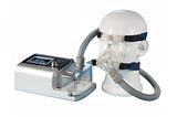 “BiPAP machine setup demonstrated on a medical mannequin. The device sits beside the mannequin, with tubes connecting to a face mask fitted over the dummy’s nose and mouth.” Bipap machine On rent