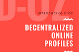 Decentralized Online Profiles