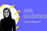 Faces of Tia: Dr. Ava Mainieri, Head of Research at Tia