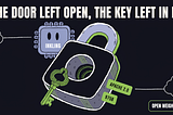 Illustration of a large padlock with the key still left in it, beside a friendly smiling chip labelled “Inkling,” under the headline “The door left open, the key left in it.” Green tags read “Apache 2.0,” “975B,” and “Open Weights,” symbolising a frontier-scale AI model released fully open for anyone to use and modify.