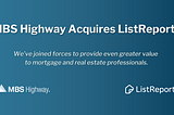 MBS Highway Acquires ListReports®