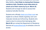 When Kent State’s President Todd Diacon announced that all in-person classes would be moved online…