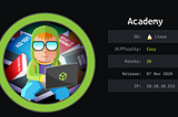 HackTheBox Writeup — Academy