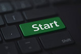 AI Generated image of Start button on a keyboard