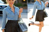 Stunning Mini Skirt and Top Outfits Combinations for Plus Size Ladies