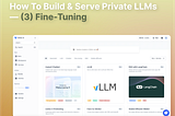 How To Build & Serve Private LLMs — (3) Fine-Tuning