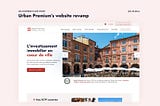 UX/UI Design Case Study : Urban Premium website revamp