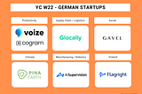 Y Combinator W22 — German YC W22 startups