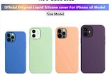 Luxury Original Official Silicone Case For iPhone 11 12 13 Pro MAX SE 2020 XR X 7 8 Plus Cases For…