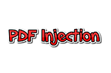 Decoding PDF Injection