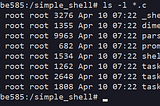 What Happens You Type “ls -l *.c” In A Linux Shell?