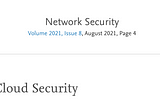 Network Security Journal Published Review of the Empirical Cloud Security Book