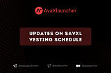 Updates on $AVXL vesting schedule