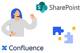 Illustration of a migration from Confluence to SharePoint