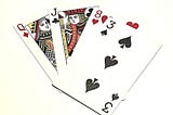 four playing cards