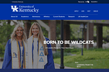 University of KY home page image