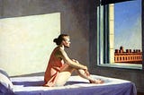 The woman by the window.