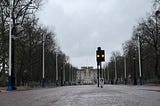 Road leading up to Buckingham Palace