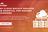 Why Cloud Backup Services Are Essential for Modern Businesses