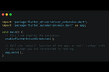 Getting started with Flutter Driver