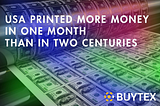 USA Printed More Money in One Month Than in Two Centuries