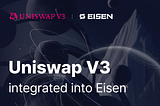 Eisen Partners with Uniswap V3