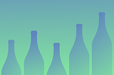 Wine bottles moving in the direction of the liv-ex 1000