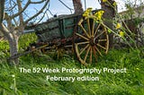 an old 2 wheeled wagon