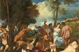 Visual Analysis of The Bacchanal of the Andrians by Titian