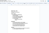 Your Meeting Needs a Google Doc