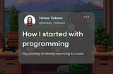 How I started with programming
