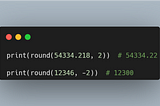 How to Round Numbers Using Negative Numbers in Python