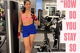 A picture of me at the gym (my favourite place) :)