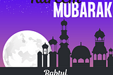 Wish you and your family a pious ramdan